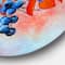 Designart - Bright Bird Bullfinch Sitting On A Branch III - Traditional Metal Circle Wall Art